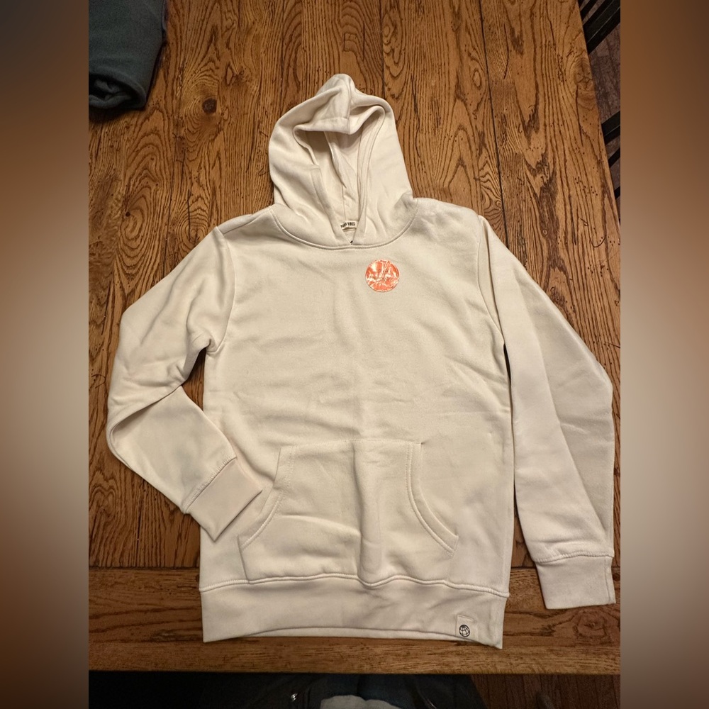 Kids Antique white hoodie size 14/16 NEW